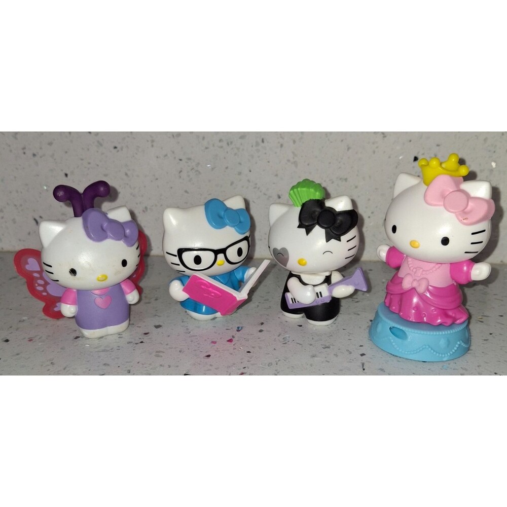 McDonalds Happy Meal Toys Sanrio Hello Kitty Figure Lot Of 4 Rocker Princess